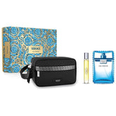 Versace Eau Fraiche Black Trousse Gift Set - 100ML EDT Spray + 10ML Mini Travel Spray (Men)